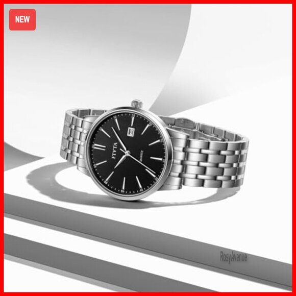 Stainless Steel Quartz Watch 40mm Sapphire Crystal Waterproof Date